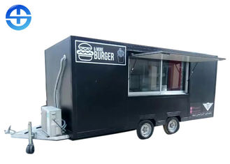FRP 2.2m SS201 Double Layer Steel Plate Mobile Food Trailer