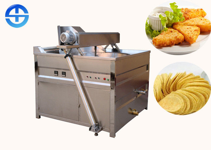 buy Automatic Industrial Food Frying Machine No Smoke Coal Heating online manufacturer