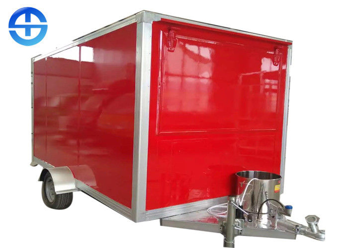 China Fiberglass Reinforced Plastic Coffee Carts Mobile Food Trailer factory
